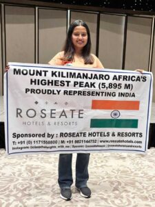 Delhi’s mountaineer Ms. Goldy Mishra will conquer the peak of 5,895 meter high mountain Mount Kilimanjaro in Tanzania