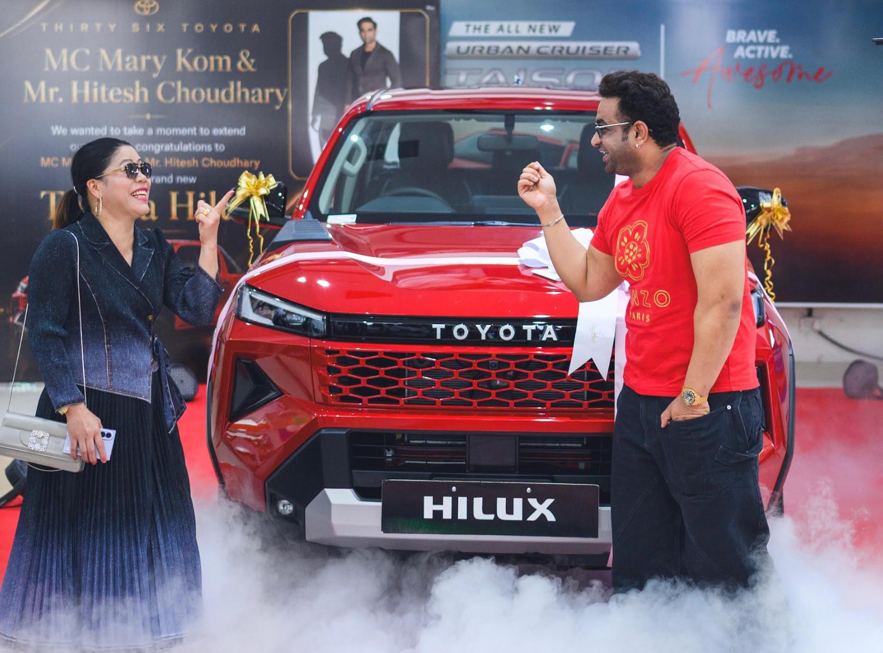 Six-Time World Champion M. C. Mary Kom Drives Home the All-New 9th Generation Toyota Hilux in India